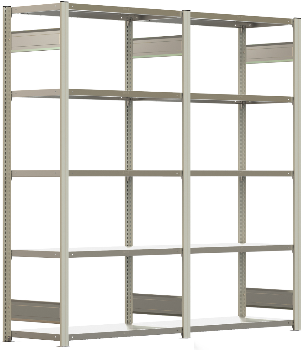 Regalwerk BERT Schwerlastregal 350 - Regalfeld RAL pulverbeschichtet Regal mit Kreuzdiagonalen - Fachlast 350 kg - in verschiedenen Ausführungen (RW-C-B3-45111-30-FR) Bild-01