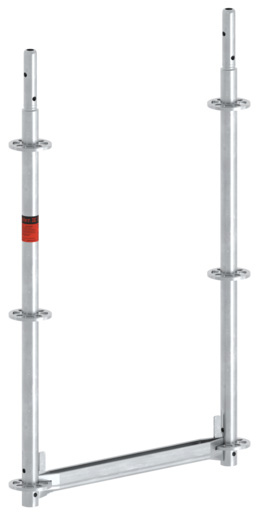 Layher AGS U-Anfangsrahmen LW Lochscheibe 1,16 x 0,73 m Gerüstrahmenansatz - System Layher AGS - Rahmenbreite 0,73 m (LG-2602.088) Bild-01