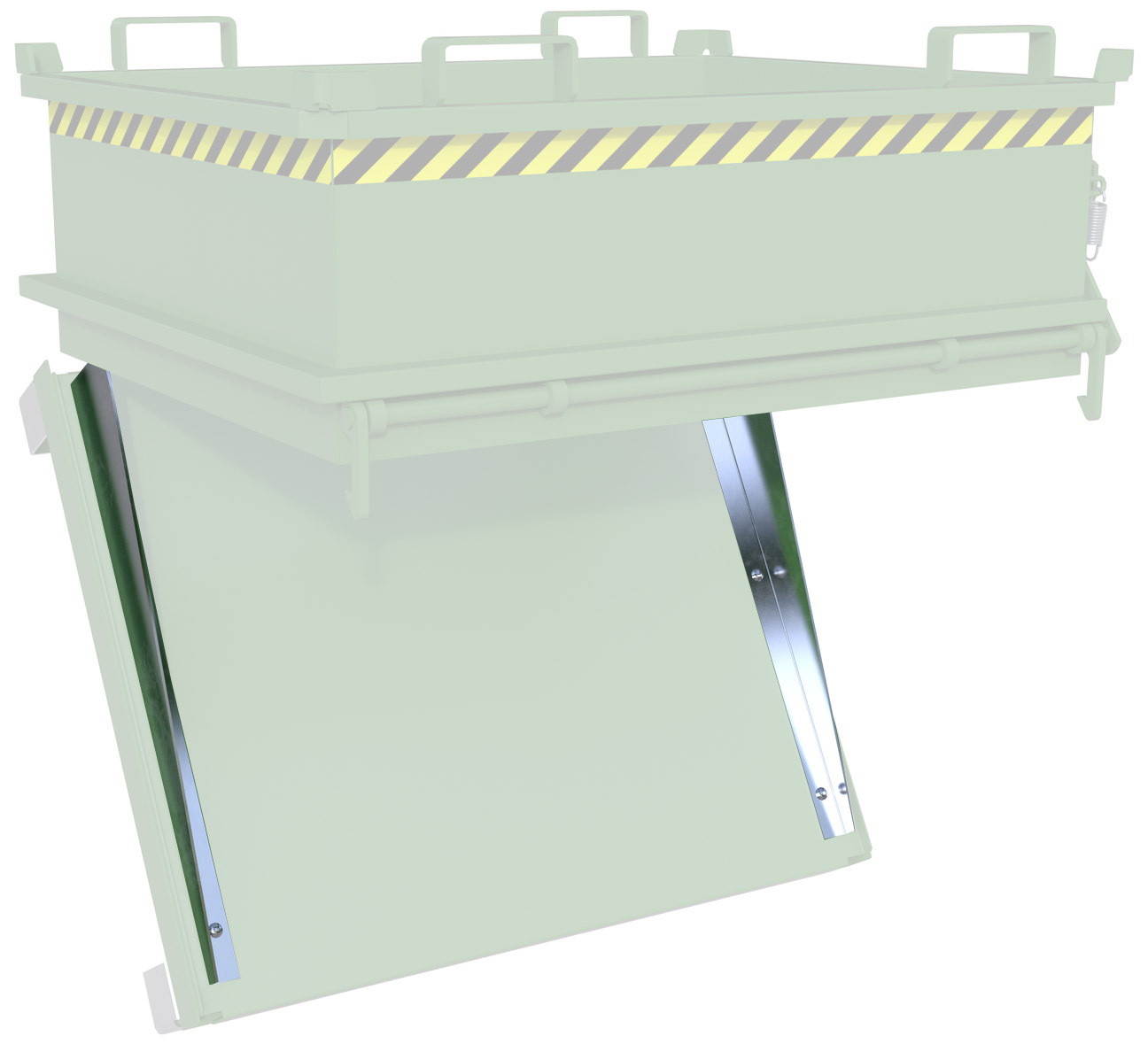 Bauer Zentrierwand Klappbodenbehälter MSB 400 Zentrierwand für Klappbodenbehälter - Stahl verzinkt (BA-4417-12-2000) Bild-01