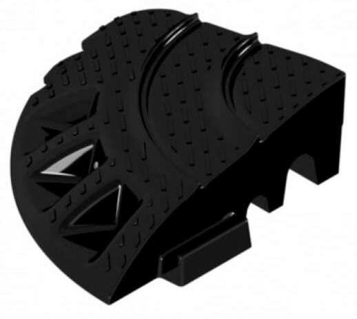 Schake Bordsteinrampe Typ NOX Endstück links Rampe aus Recycling Material - beliebig erweiterbar (SK-33920L) Bild-01