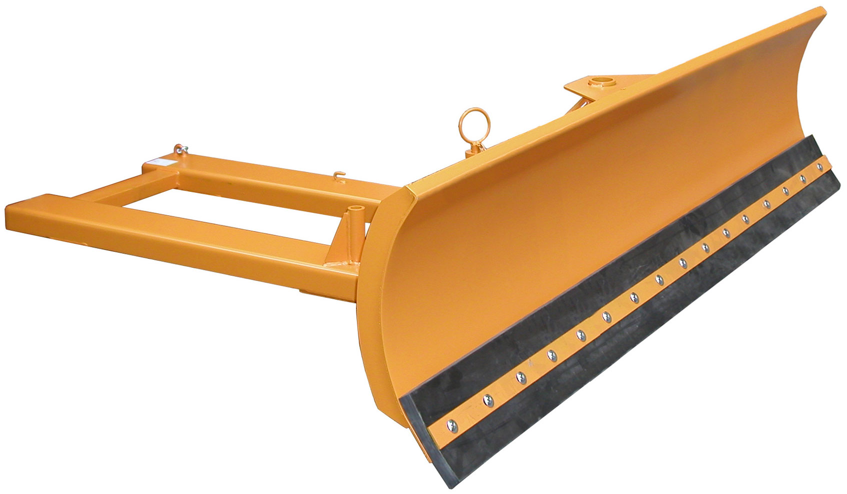 Bauer Schneeschieber SCH-G-240 Schneeschild mit Gummischürfleiste für Gabestapler - Schneeräumer gelborange pulverbeschichtet (BA-4428-08-0000-1) Bild-01