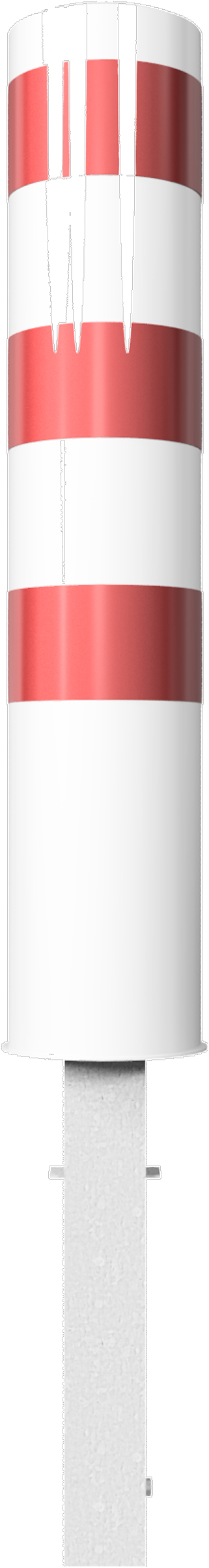 Schake Stahlrohrpoller HD Ø 193 mm weiß | rot - 1,50 m