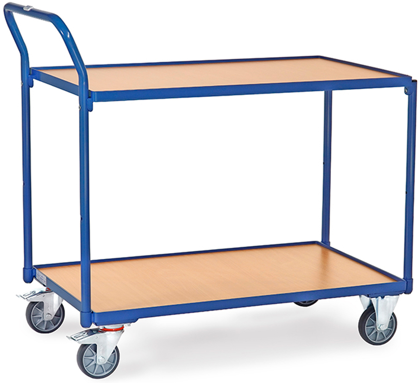 Fetra Tischwagen SH leicht mit zwei Holzplattformen 1000 x 600 mm