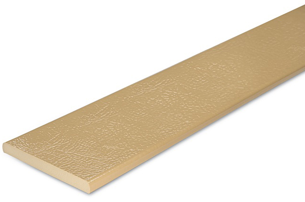 Knuffi Wandschutz Profil Typ MiniGiant 100 x 10 mm beige PU - 1,00 m Standard Warnschutz Profil Flachleiste extra breit aus Polyurethan - Flächenprofil farbig mit selbstklebender Fläche (SM-GIM-3003) Bild-01