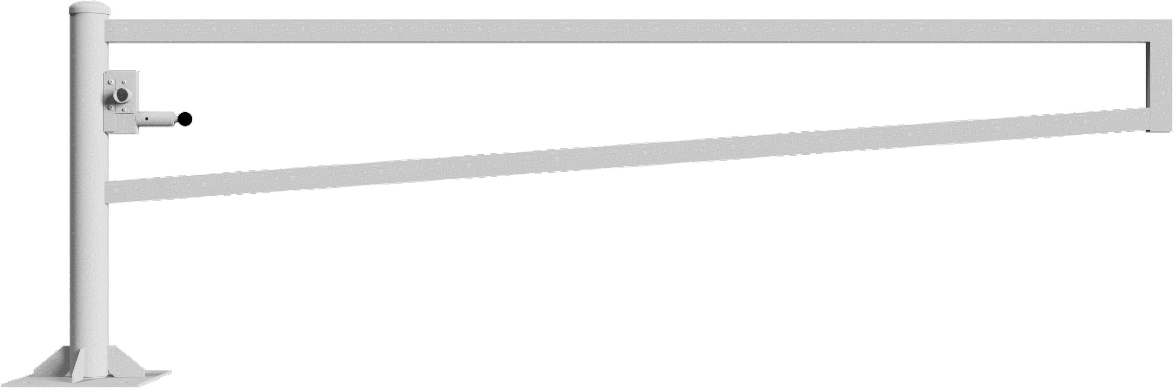 Schake Drehschranke - Schrankenbaum 60 x 40 mm ODD verzinkt - 3000 mm