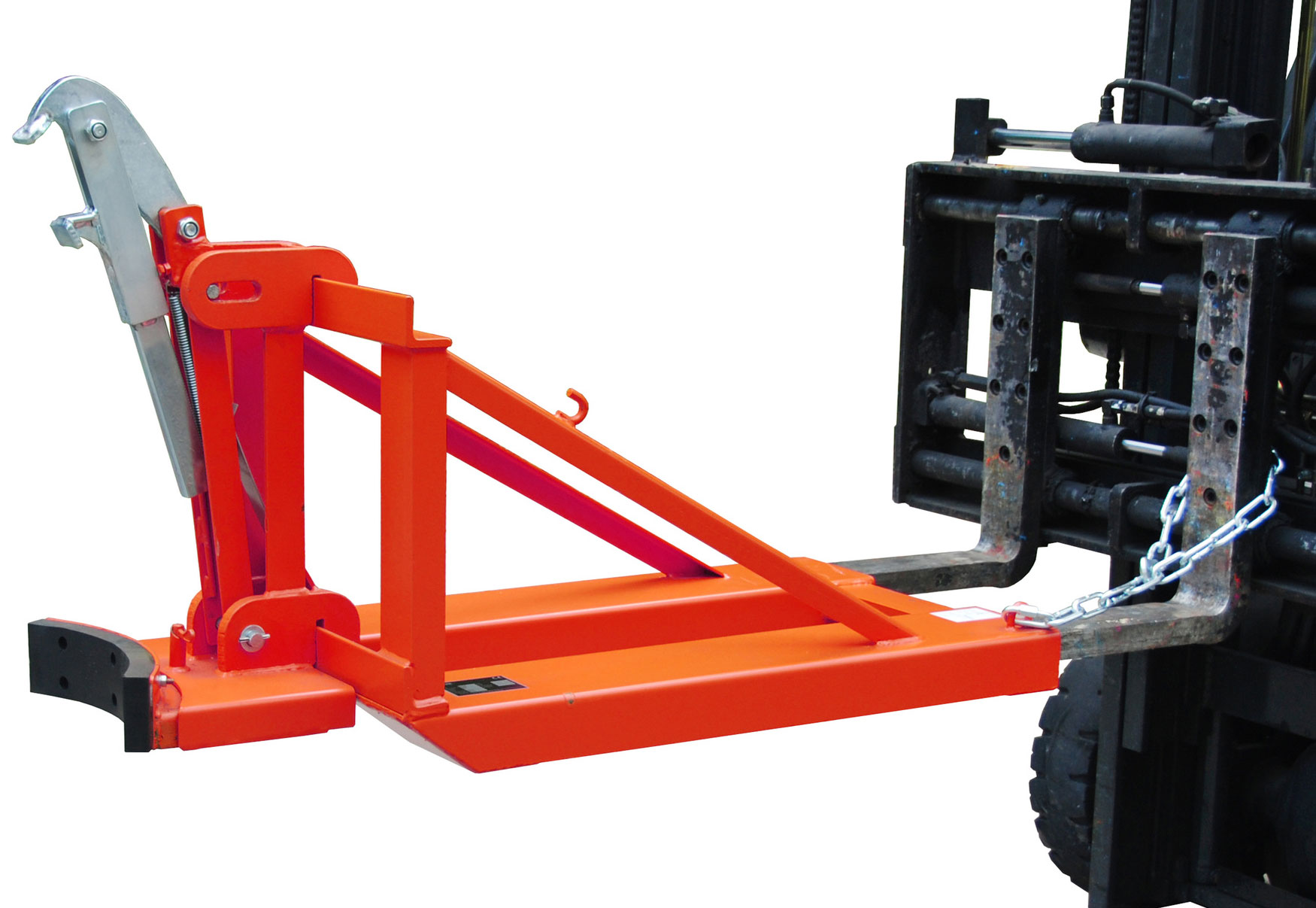 Bauer Fasslifter RS-I|D-91 - RAL 3000 Transporthilfe für 1 Fass 200 Liter - Fassheber feuerrot pulverbeschichtet (BA-4408-01-0000-2) Bild-01