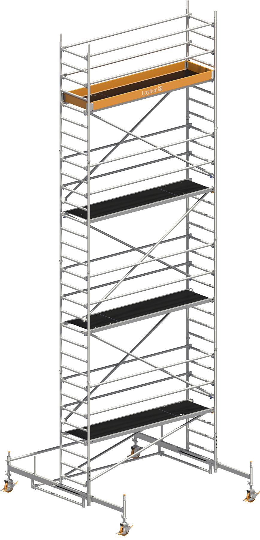 Fahrgerüst Layher Uni Standard P2 1401107 mit Standleiter-Optimierung