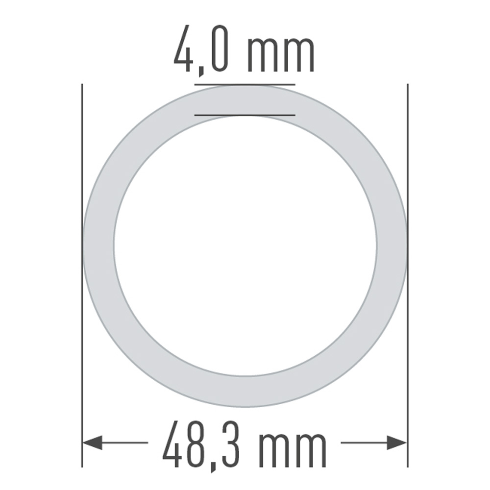 MJ Gerüstrohr Stahl 48,3 x 4,0 mm - 5,00 m