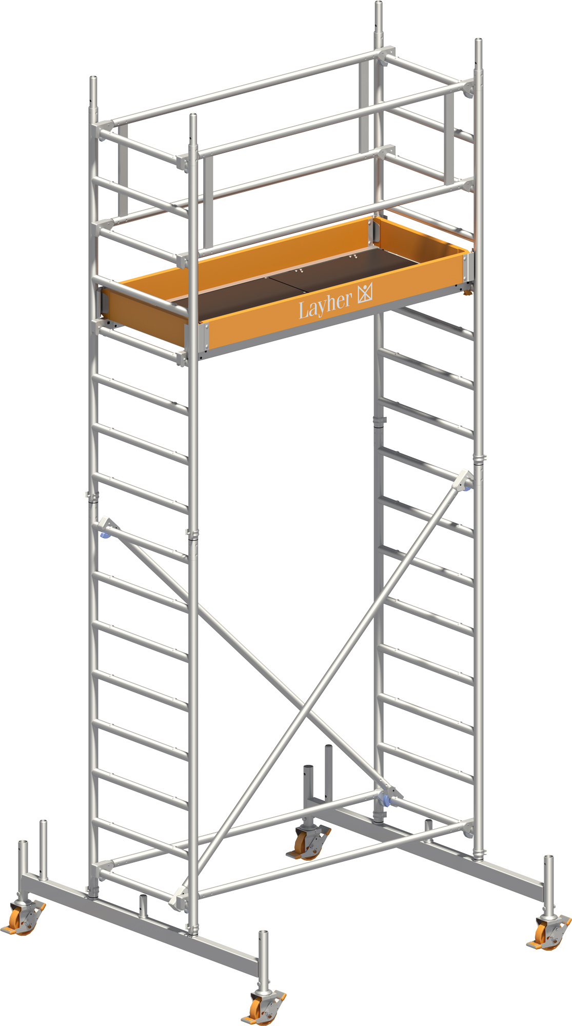 Rollgerüst Layher Uni Leicht 3203 mit Standleiter-Optimierung