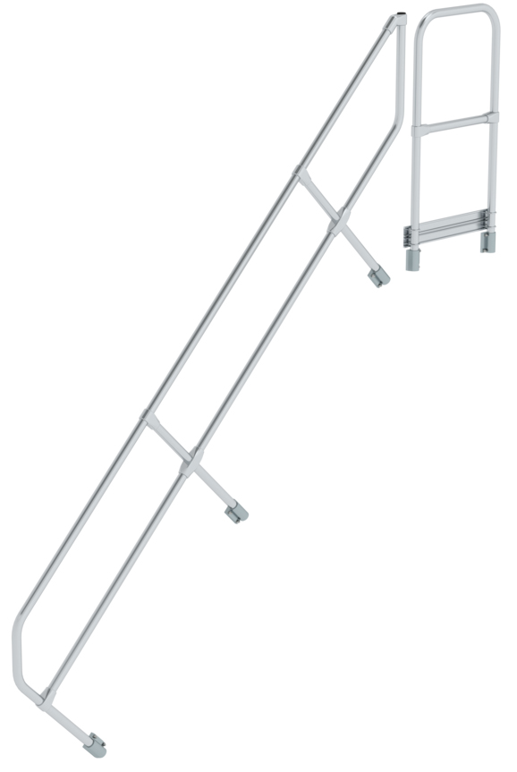 Günzburger Treppen- | Podestgeländer Podesttreppe 45° 10 Stufen