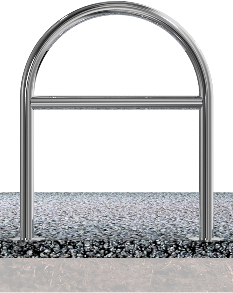 Schake Rundbügel Edelstahl mit Querholm OD Ø 48 mm - 650 x 800 mm