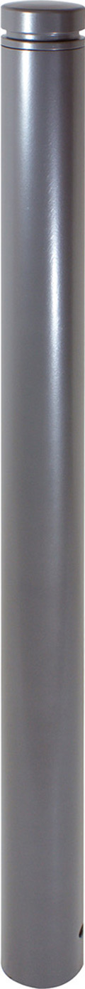 Schake Stilpfosten 464 OE Ø 60 mm dunkelgrau  Pfosten mit Flachkopf - ortsfest - zum Einbetonieren (SK-464B) Bild-01