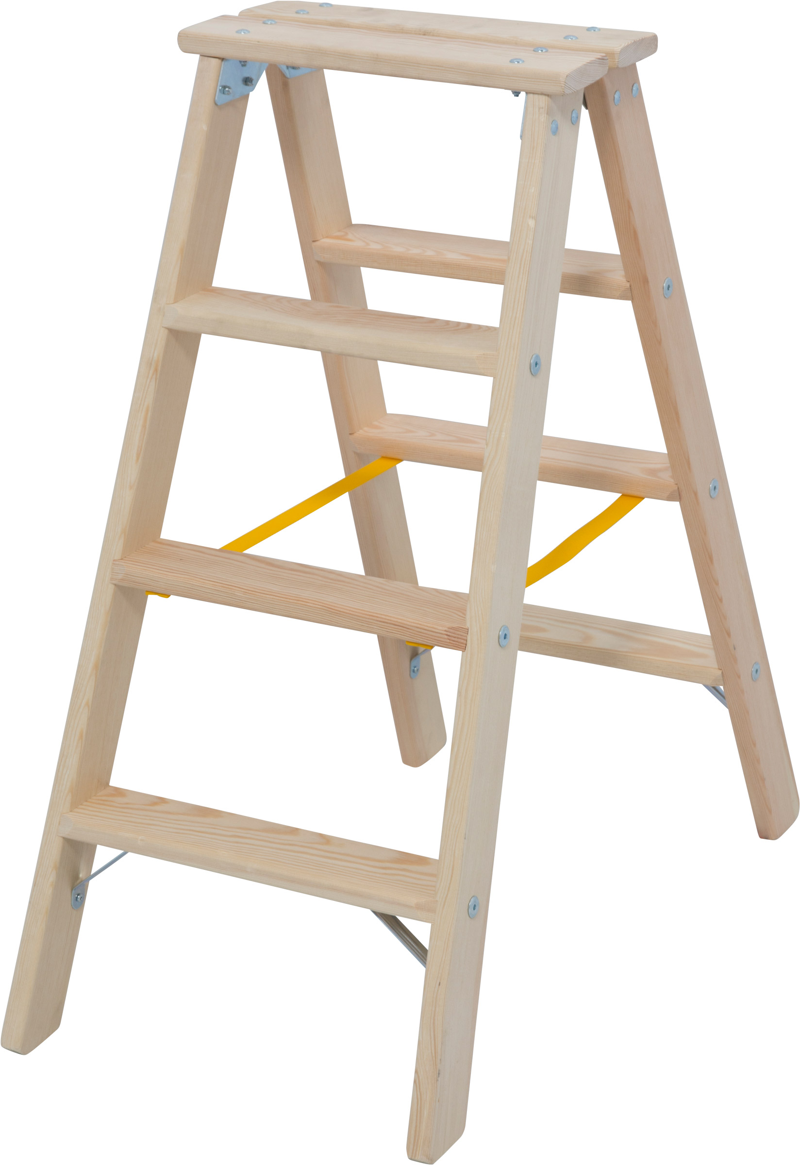 Krause Holz-Stufendoppelleiter 2x4 Stufen