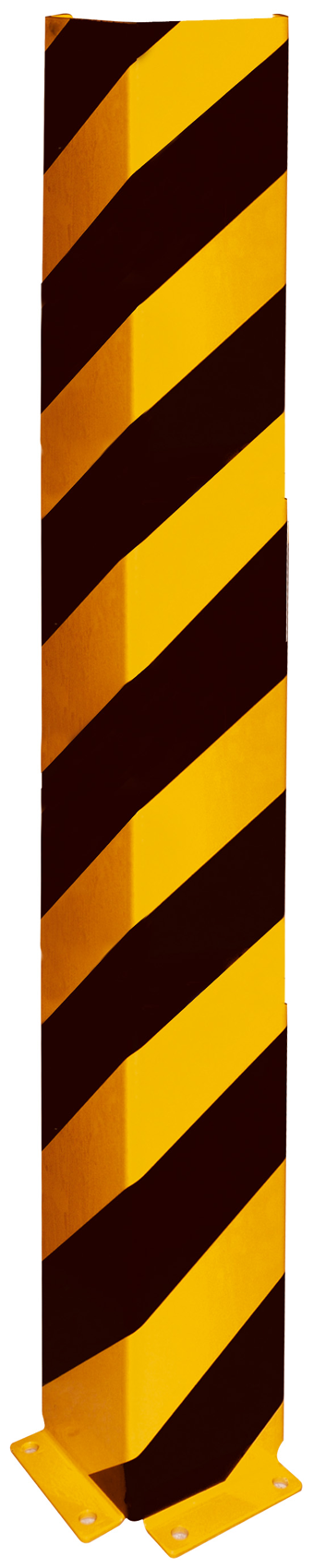 Schake Anfahrschutzwinkel Stahlblech 6 mm gelb | schwarz - 1200 mm