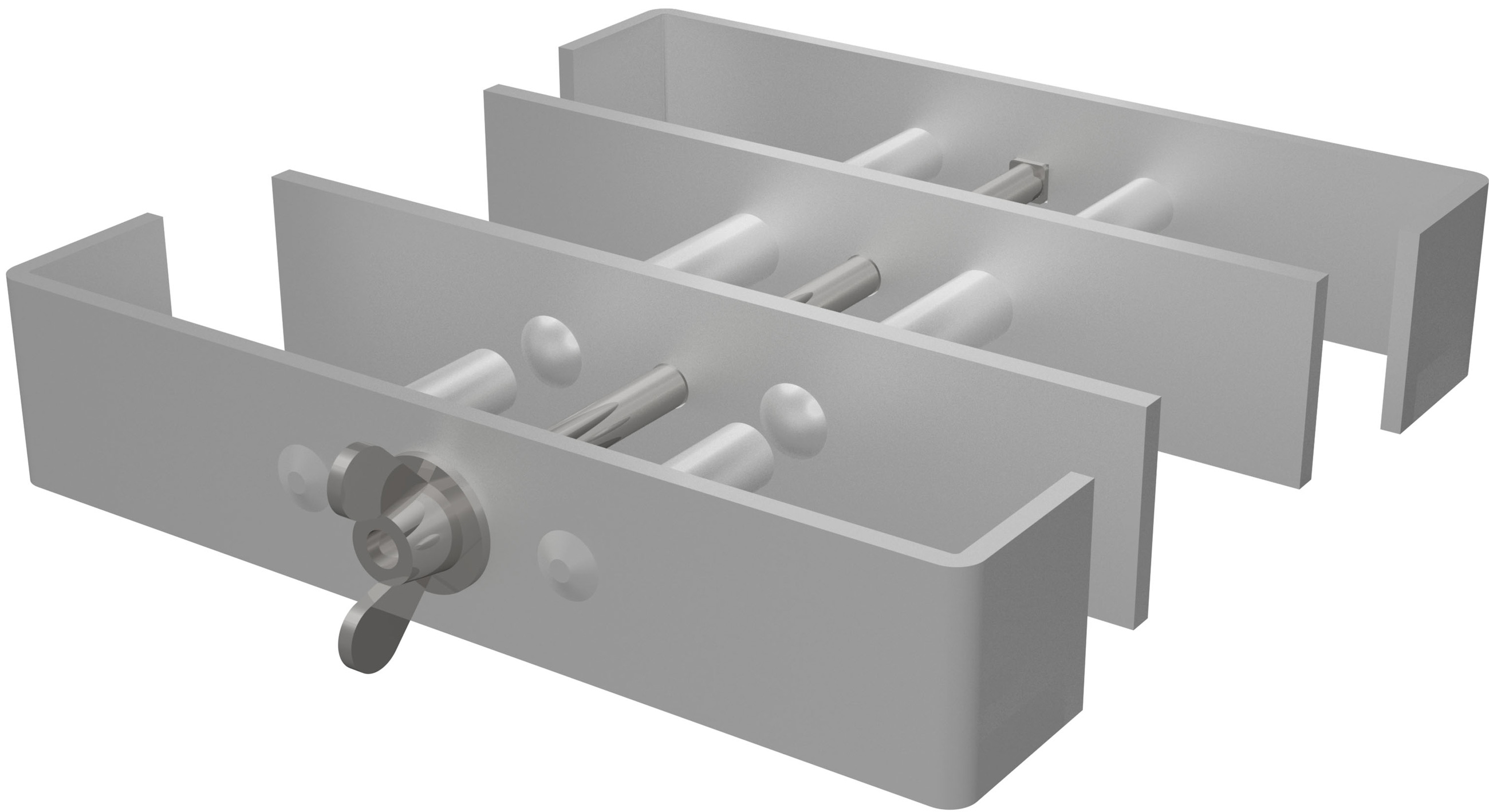 Bütec Beinklammer 4-fach für Steckbeine 60 x 60 mm