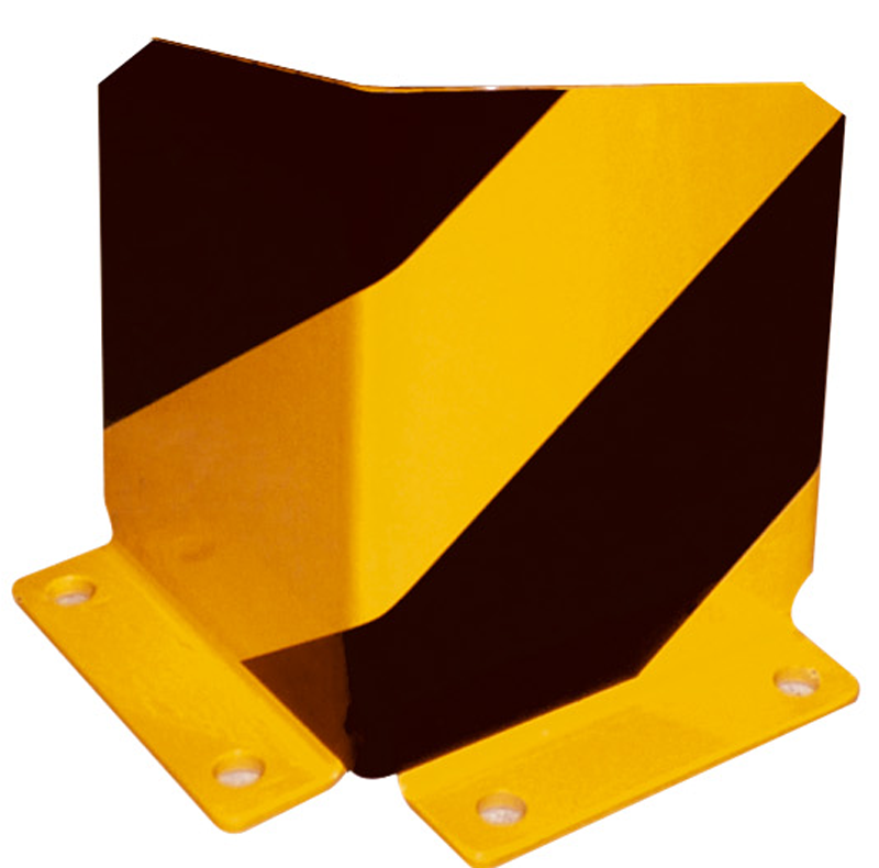 Schake Anfahrschutzwinkel Stahlblech 5 mm gelb | schwarz - 200 mm