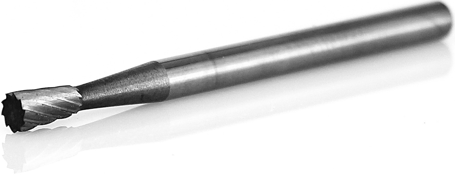 procut Hartmetallfrässtift Winkelform WKN N30304-2 Schaft-∅ 3 mm - Kopf-∅ 3 mm - Standardverzahnung (PC-N30304-2) Bild-01