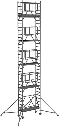 Klappgerüst ZARGES CompactMaster S-PLUS 1T - AH 10,45m