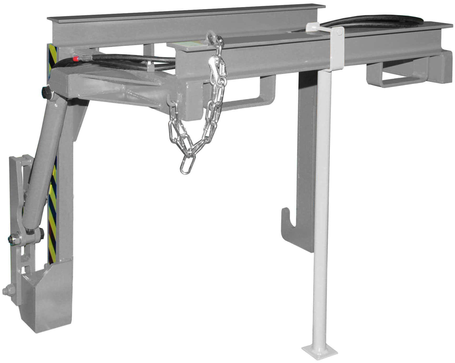 Bauer Stapelkippbehälter Traverse BST-H-90 - RAL 7005 Kippvorrichtung hydraulisch für Kippmulde 900 Liter - Schuttmulde mausgrau pulverbeschichtet (BA-4421-13-0000-5) Bild-01
