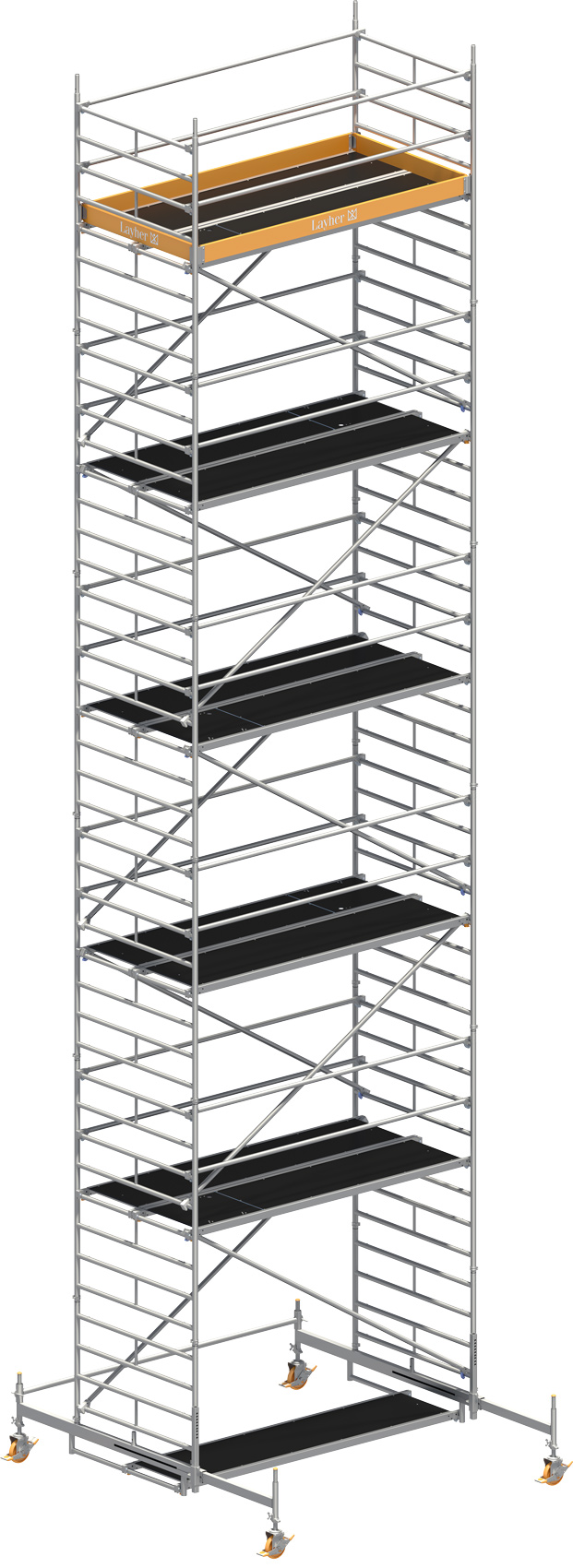 Fahrgerüst Layher Uni Breit P2 1402110 mit Diagonal-Optimierung