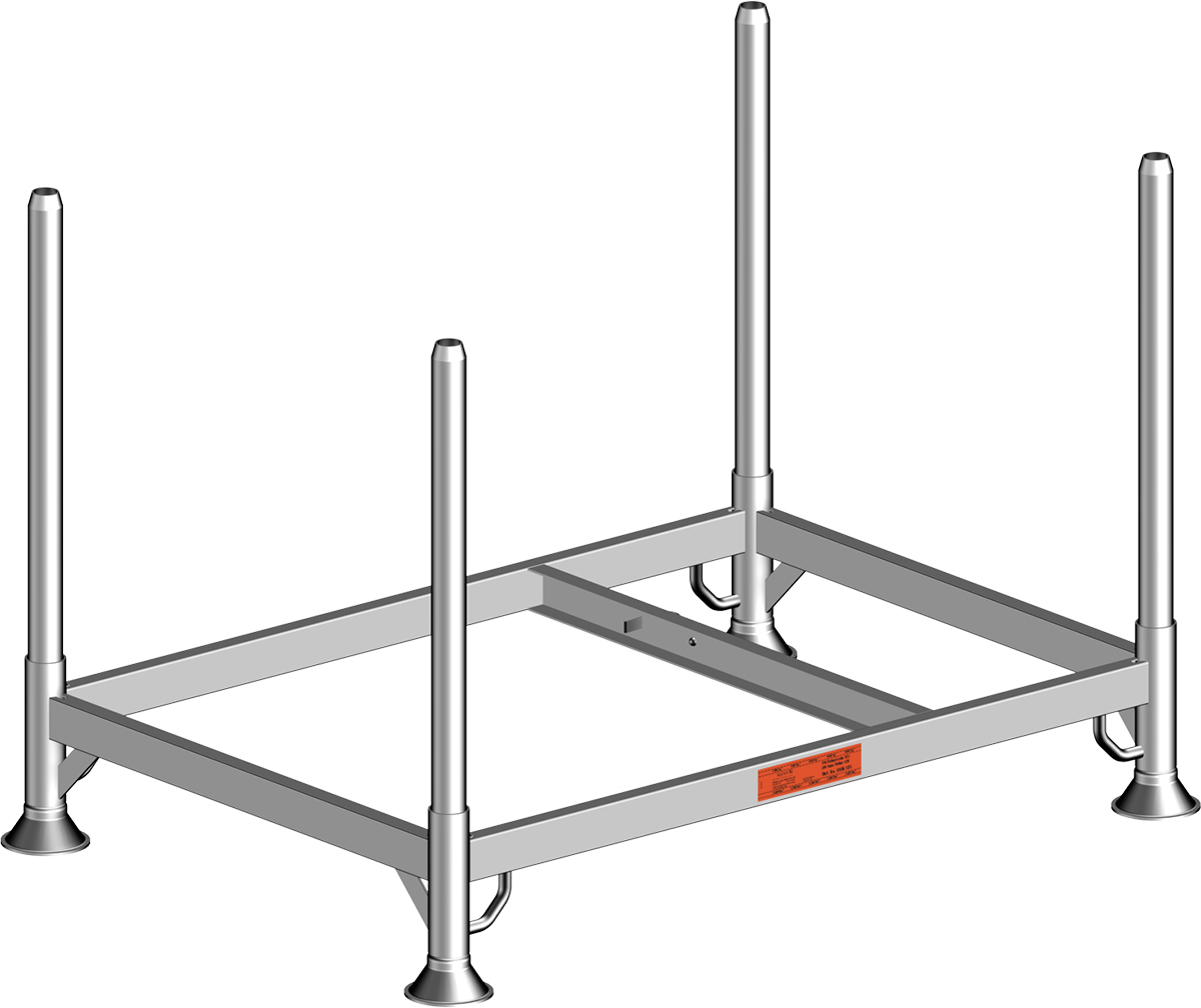 Layher Fahrgerüst Stahl-Rohrpalette 125