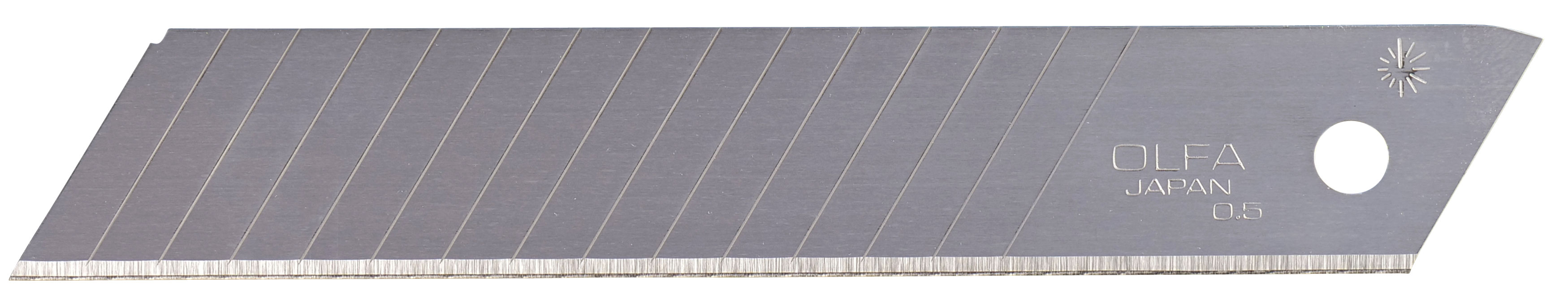 OLFA Klinge LBD-50 - 18 mm VPE 50 Messerklingen Stahl 0,5 mm mit 15 Sollbruchstellen | Standard scharf - 50 Cutterklingen (FL-C0000120202) Bild-01