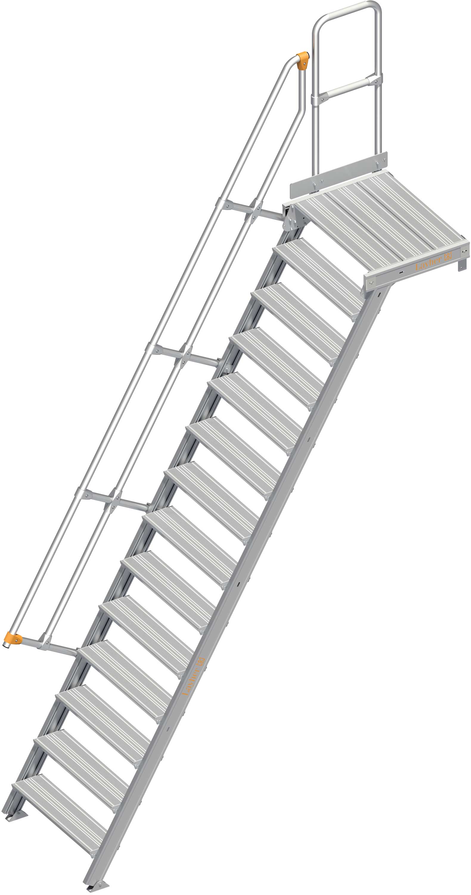 Layher Plattformtreppe 60° SG 14 Stufen - 800 mm breit
