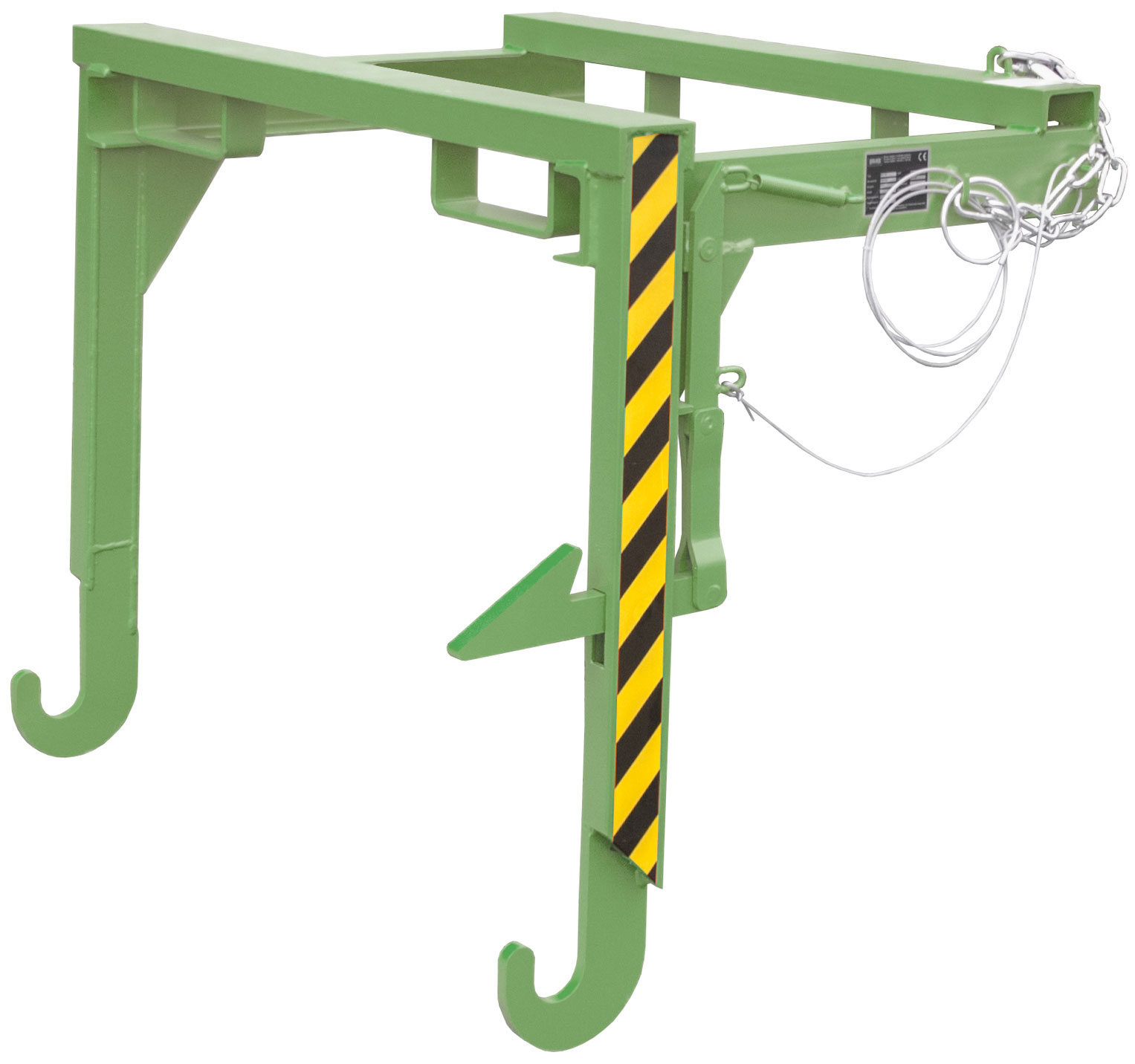 Bauer Stapelkippbehälter Traverse BST-90 - RAL 6011 Kippvorrichtung mechanisch für Kippmulde 900 Liter - Schuttmulde resedagrün pulverbeschichtet (BA-4421-03-0000-4) Bild-01