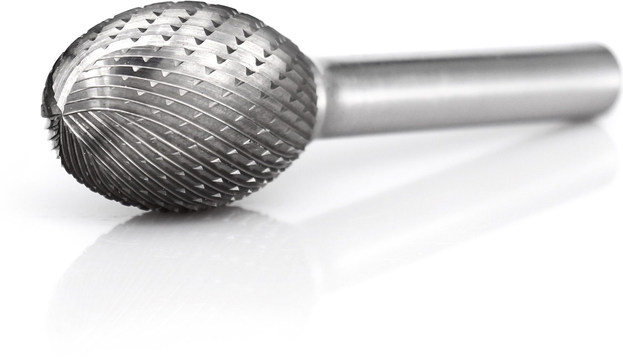 procut Hartmetallfrässtift Tropfenform TRE E82025-6 Schaft-∅ 8 mm - Kopf-∅ 20 mm - Kreuzverzahnung (PC-E82025-6) Bild-01