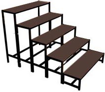 Bütec Bühnentreppe Stahl 5-stufig Outdoor