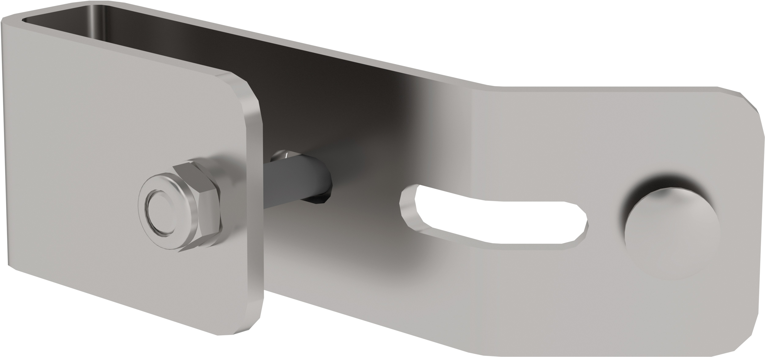 Günzburger Schienenbefestigung für Leiterholm Edelstahl für Holm 60 x 25 mm