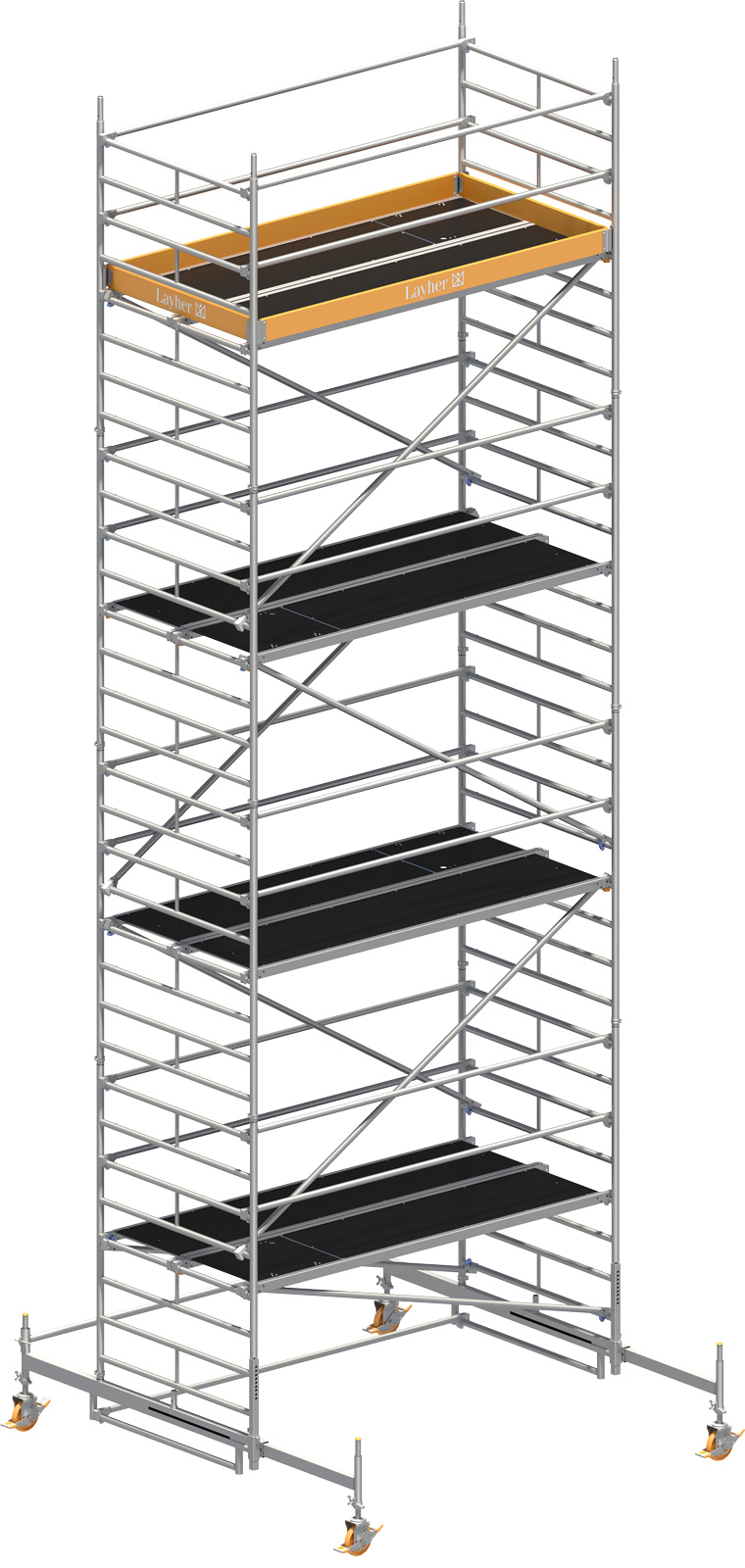 Fahrgerüst Layher Uni Breit P2 1402107 mit Standleiter-Optimierung